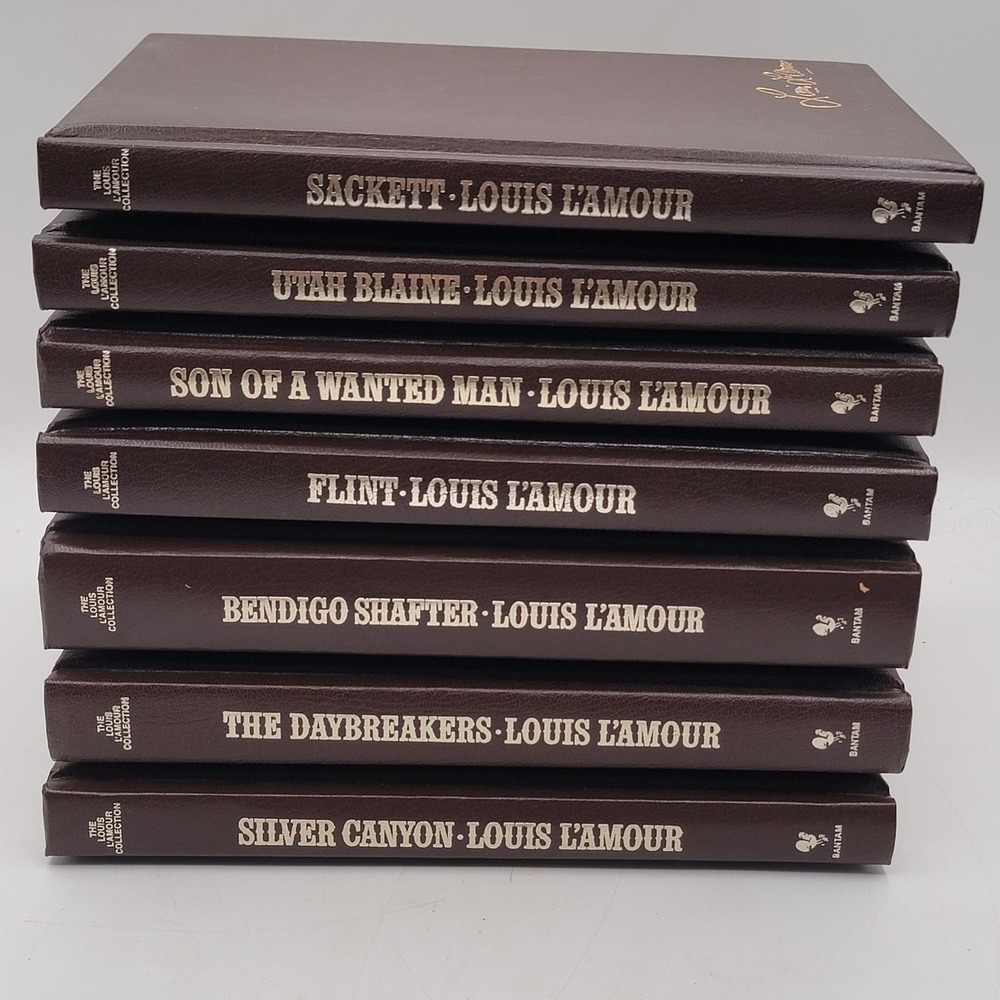 Louis L'Amour The Louis L'Amour Collection Hardcover Bantam Western Lot Exc